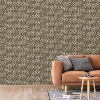 DUTCH WALLCOVERINGS Tapet Galactic brun och vit - Bild 2