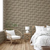 DUTCH WALLCOVERINGS Tapet Galactic brun och vit - Bild 3