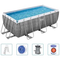 Bestway Pool Power Steel rektangulär 412x201x122 cm - Bild 2