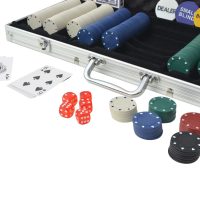 vidaXL Pokerset med 500 marker aluminium - Bild 3