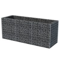 vidaXL Planteringsgabion upphöjd stål 270x90x100 cm - Bild 3