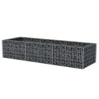 vidaXL Planteringsgabion upphöjd stål 270x90x50 cm - Bild 3