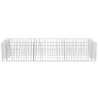 vidaXL Planteringsgabion upphöjd stål 270x90x50 cm - Bild 4