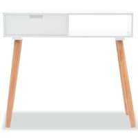 vidaXL Konsolbord massiv furu 80x30x72 cm vit - Bild 3