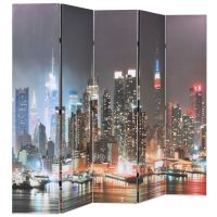 vidaXL Hopfällbar rumsavdelare New York i nattetid 200x170 cm - Bild 3