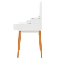 vidaXL Sminkbord med spegel MDF 60x50x86 cm - Bild 11