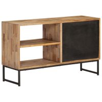 vidaXL TV-bänk massiv återvunnen teak 90x30x55 cm - Bild 3