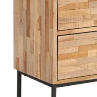 vidaXL TV-bänk massiv återvunnen teak 90x30x55 cm - Bild 6