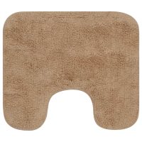 vidaXL Badrumsmattor 3 st tyg beige - Bild 4