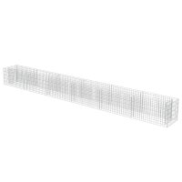 vidaXL Planteringsgabion upphöjd galvaniserat stål 540x50x50 cm - Bild 2