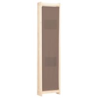 vidaXL Rumsavdelare 5 paneler 200x170x4 cm brun tyg - Bild 4