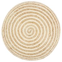 vidaXL Handgjord sittpuff 45x30 cm jute - Bild 3