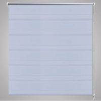 Rullgardin randig vit 60 x 100 cm transparent - Bild 4