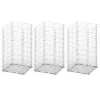 vidaXL Gabionkorg set 3 st galvaniserad tråd 25 x 25 x 50 cm - Bild 2