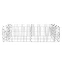 vidaXL Planteringsgabion galvaniserat stål 180x90x50 cm - Bild 4