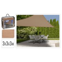 ProGarden Solsegel 3x3x3 m sand trekantigt - Bild 2