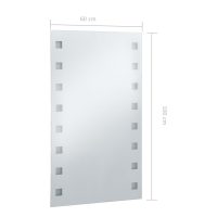 vidaXL Badrumsspegel LED 60x100 cm - Bild 8