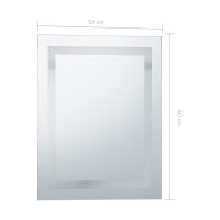 vidaXL Badrumsspegel LED med touch-sensor 50x60 cm - Bild 9