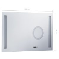 vidaXL Badrumsspegel LED med touch-sensor 100x60 cm - Bild 8