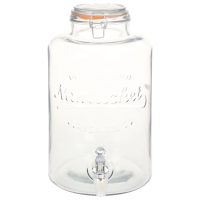 vidaXL Glasbehållare XXL med tappkran transparent 8 L - Bild 2