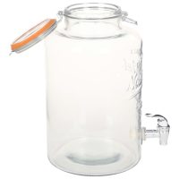 vidaXL Glasbehållare XXL med tappkran transparent 8 L - Bild 3