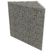 vidaXL Planteringsgabion upphöjd galvaniserat stål 75x75x50 cm - Bild 3