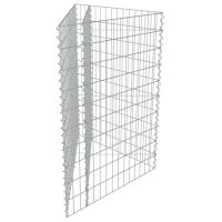 vidaXL Planteringsgabion upphöjd galvaniserat stål 75x75x50 cm - Bild 5