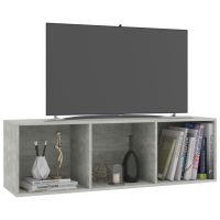 vidaXL Bokhylla/tv-bänk betonggrå 36x30x114 cm konstruerat trä - Bild 5