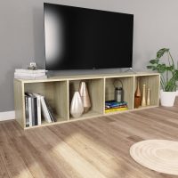 vidaXL Bokhylla/tv-bänk sonoma-ek 36x30x143 cm konstruerat trä - Bild 4