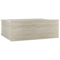 vidaXL Svävande sängbord sonoma-ek 40x30x15 cm konstruerat trä - Bild 2