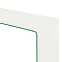 vidaXL Soffbord 2 delar 90x30x20/110x30x40 cm härdat glas - Bild 4