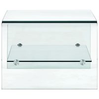 vidaXL Soffbord genomskinlig 50x45x33 cm härdat glas - Bild 3