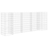 vidaXL Planteringsgabion H-formad stål 260x40x100 cm - Bild 2