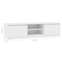 vidaXL Tv-bänk vit 140x40x35,5 cm konstruerat trä - Bild 7