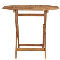 vidaXL Hopfällbart trädgårdsbord 85x85x76 cm massiv teak - Bild 3