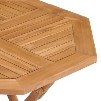 vidaXL Hopfällbart trädgårdsbord 85x85x76 cm massiv teak - Bild 5