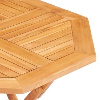 vidaXL Hopfällbart trädgårdsbord 85x85x76 cm massiv teak - Bild 7