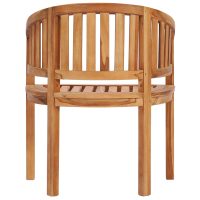 vidaXL Bananstolar 2 st massiv teak - Bild 4