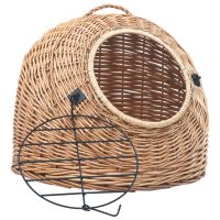 vidaXL Kattbur 45x35x35 cm naturlig pil - Bild 2