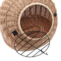 vidaXL Kattbur 45x35x35 cm naturlig pil - Bild 5