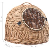 vidaXL Kattbur 45x35x35 cm naturlig pil - Bild 8