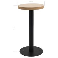 vidaXL Bistrobord ljusbrun 40 cm MDF - Bild 5