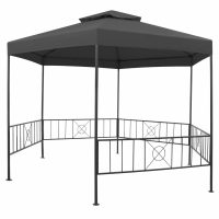 vidaXL Paviljong 323x275x265 cm antracit - Bild 2