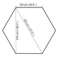 vidaXL Paviljong 323x275x265 cm antracit - Bild 7