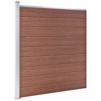 vidaXL Staketpanel WPC 175x186 cm brun - Bild 2