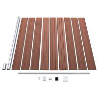 vidaXL Staketpanel WPC 175x186 cm brun - Bild 4