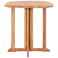 vidaXL Hopfällbart trädgårdsbord 120x70x75 cm massiv teak - Bild 3