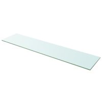 vidaXL Hyllplan 2 st glas genomskinlig 110x25 cm - Bild 2