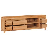 vidaXL TV-bänk 120x30x40 cm massiv teak - Bild 6