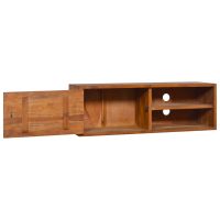 vidaXL Väggmonterad TV-bänk 90x30x30 cm massiv teak - Bild 2